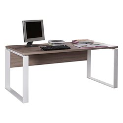 DISEGNO Scrivania Rovere tartufo e Bianco (170cm) Mobile KIT