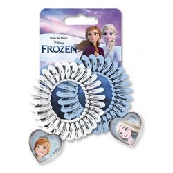 Set elastici capelli Frozen spirale 2 pezzi
