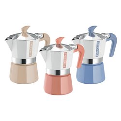Caffettiera Alluminio 2 Tazze MYMOKA COLOR Assortito 02CF167