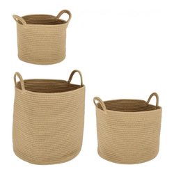 Set ceste 3 pz 2 manici CANDOR Naturale 0411385