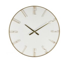 Orologio da parete (60x5cm) PIERRE Bianco e Oro 0182474