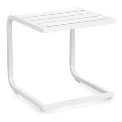 Tavolino da esterno alluminio TAYLOR Bianco (40x40x41cm) 0663870