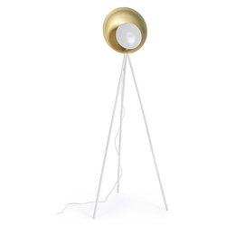 Lampada da terra DESIGN Bianco e Oro 0826458 (87x56x155cm) 1 luce - E27 - Max 60W