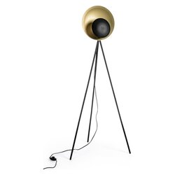 Lampada da terra DESIGN Nero e Oro 0826457 (87x56x155cm) 1 luce - E27 - Max 60W