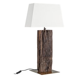 Lampada tavolo HUGO Ottone e Bianco (45x30x85cm) 0826477 1 luce - E27 - Max 60W