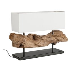 Lampada tavolo KLETA Bianco (75x25x55cm) 0826484 1 luce - E27 - Max 60W