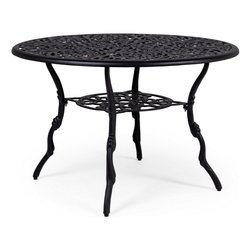 Tavolo da esterno alluminio VICTORIA Fisso Antracite (110x71,5cm) 0806071