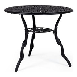 Tavolo da esterno alluminio VICTORIA Fisso Antracite (80x67cm) 0806073