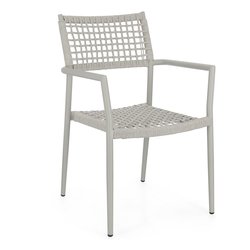 Sedia con braccioli alluminio, polipropilene CALETA Saturn 0666038