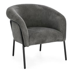CAMILA Poltrona Grigio scuro