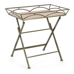 GUENDA Tavolino Verde scuro (65cm)