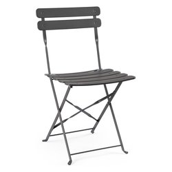 Sedia da esterno acciaio YASMIN Antracite 0803591