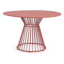 Tavolo da esterno acciaio AUSTIN Fisso Terracotta (120x75cm) 0804953