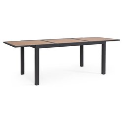 Tavolo da esterno alluminio HILIJA Allungabile Antracite (160-240x90x75cm) 0664022