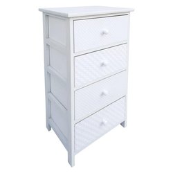 NADYA Cassettiera 4 Cassetti Bianco (40cm)