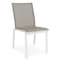 Sedia da esterno alluminio, textilene CRUISE Bianco 0662481