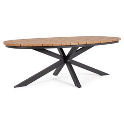 Tavolo da esterno alluminio ZELMAR Fisso Antracite (218x115x75cm) 0663791