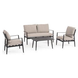 Set da esterno alluminio, polipropilene NEBULA 4 posti Antracite 0663781