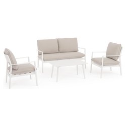 Set da esterno alluminio, polipropilene NEBULA 4 posti Vapor 0663780