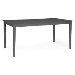 Tavolo da esterno alluminio NEBULA Fisso Antracite (160x90x75cm) 0663777