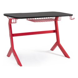 GAMING Scrivania Rosso e Nero (120cm) Mobile KIT