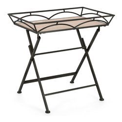 GUENDA Tavolino Nero (65cm)