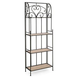 GUENDA Scaffale arredo Nero (60x165hcm)