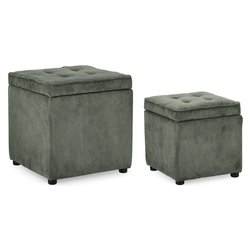 DYLAN Set pouf Verde