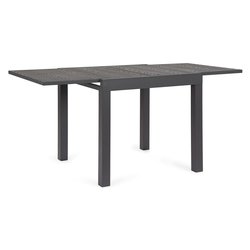 Tavolo da esterno alluminio CLIV Allungabile Antracite (80-160x80x75cm) 0663372
