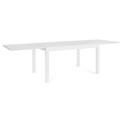 Tavolo da esterno alluminio CLIV Allungabile Bianco (135-270x90x75cm) 0663373