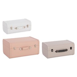 MERRYN Set bauli Rosa, Bianco e Beige