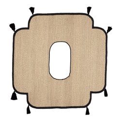 Tappeto HUE Naturale e Nero (138x134cm) 0187124