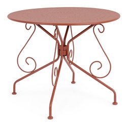 Tavolo da esterno acciaio ETIENNE Fisso Picant (90x72cm) 0802987