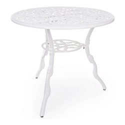 Tavolo da esterno alluminio VICTORIA Fisso Bianco (80x67cm) 0805003