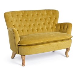 ORLINS Divano 2 posti lineare Senape