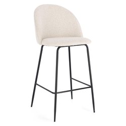 CARRY Sgabello Nero e Avorio