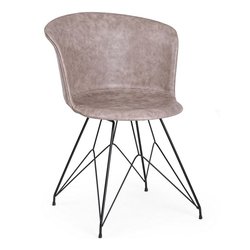 LOFT Sedia Nero e Beige vintage