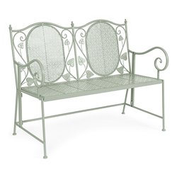 Panchina acciaio HARRIET 2 posti Salvia 0741455