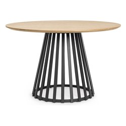 CILLIAN Tavolo Fisso Nero e Naturale (120cm)