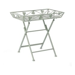 Tavolino da esterno acciaio HARRIET Salvia (63x40x60cm) 0741452