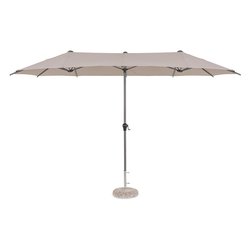 Ombrellone acciaio BRASIL Antracite e Tortora (4x2mt) 0795906