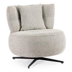 GONNIE Girevole Poltrona Grigio puntinato