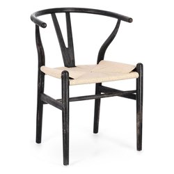 ARTEMIA Sedia Nero e Naturale