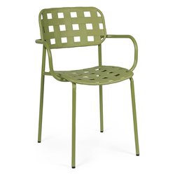 Sedia con braccioli acciaio, polipropilene CLOVER Turtle 0650035