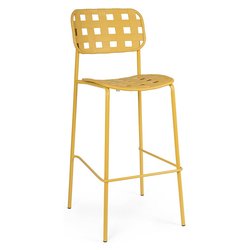 Sgabello acciaio CLOVER Ocra 0650038