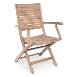 Sedia con braccioli legno MARYLAND Teak 0804381
