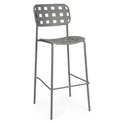 Sgabello acciaio CLOVER Grigio 0650040