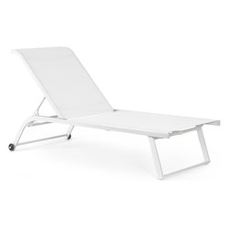 Lettino prendisole alluminio TAYLOR Bianco 0663278