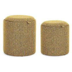 SASHA Set pouf Senape