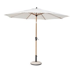 Ombrellone acciaio PALINURO Naturale e Bianco (3mt) 0795870